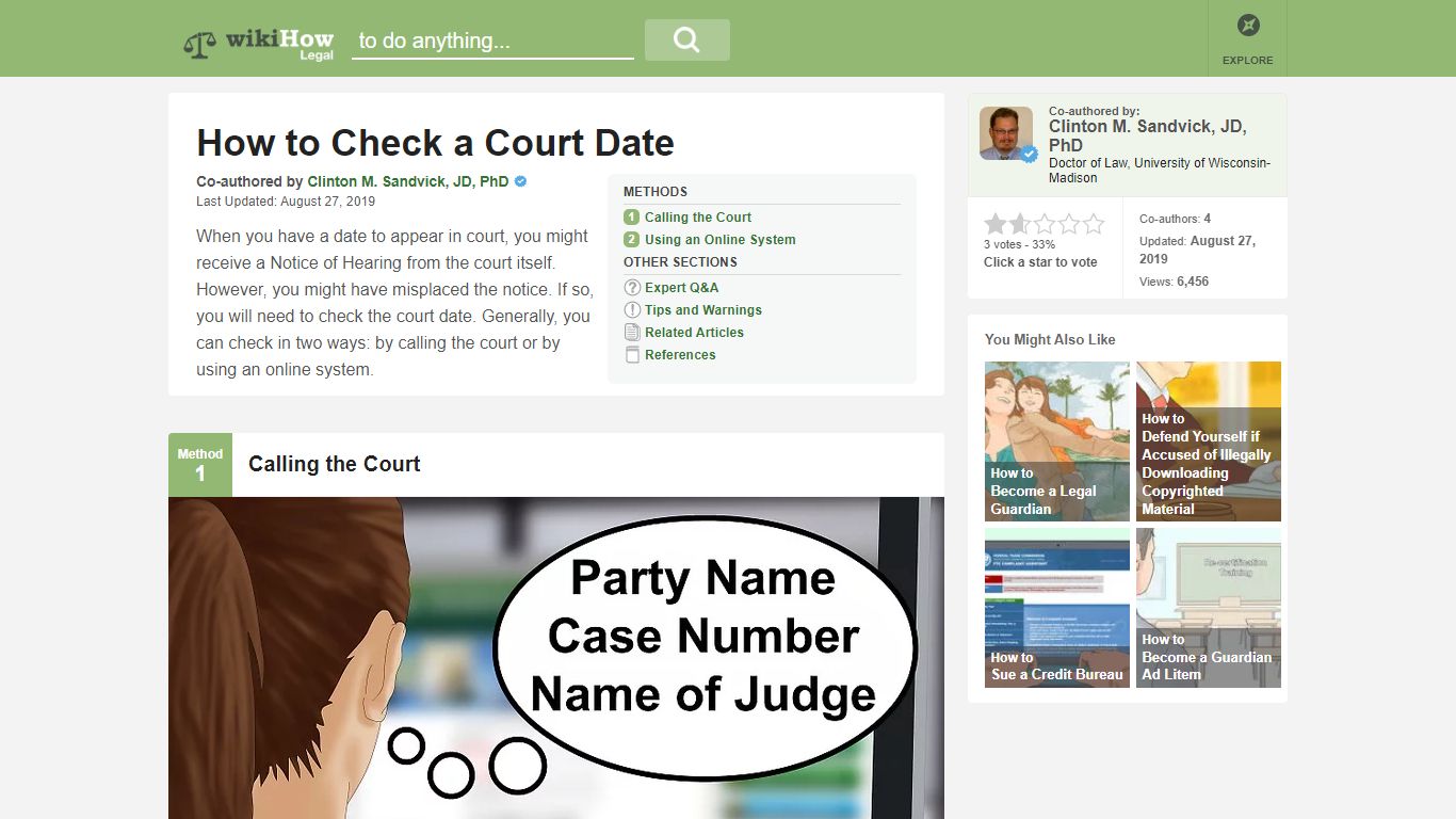 How to Check a Court Date: 6 Steps (with Pictures) - wikiHow Legal